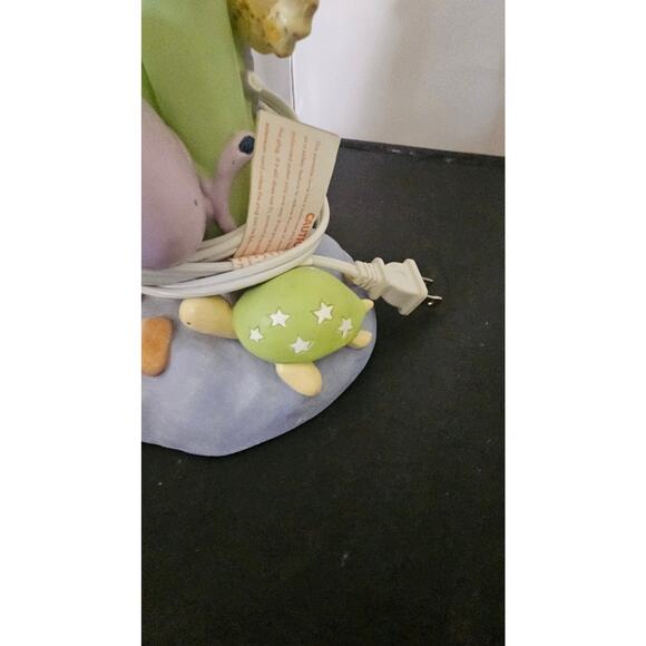 Kids Nursery Lamp Ocean Sea Life Theme Blue Green Aqua with Shade - Picture 10 of 10